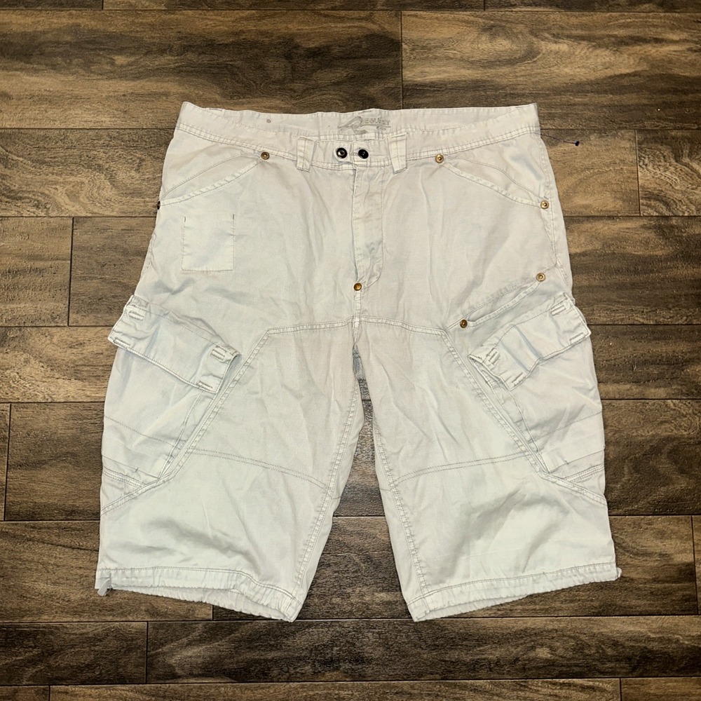 Request Jeans Y2K Baggy Cargo Shorts Relaxed Fit Men's Size 40 Inseam 14" Blue